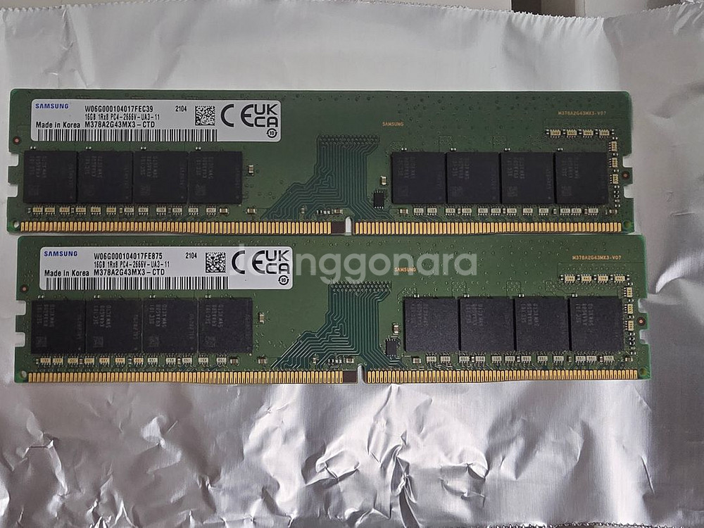 삼성 ddr4 16g 4개--0