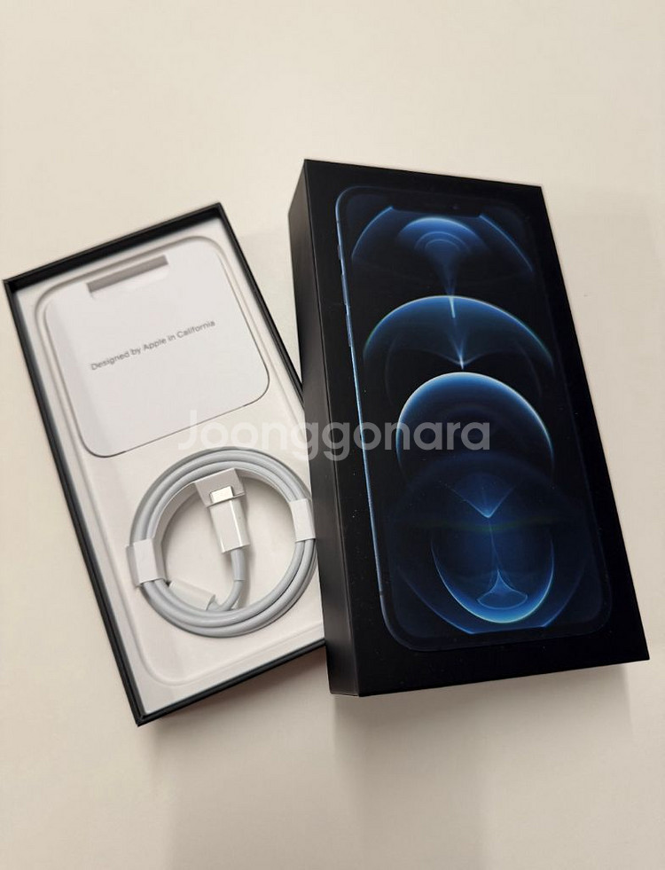 자급제 아이폰 12 프로 퍼시픽블루 128기가 상태좋음--2