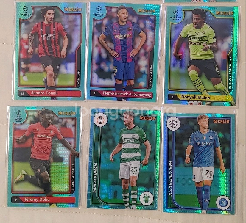 해외축구 리프렉터 등 패랠랠/인서트 덕배 사카 후리안등--7