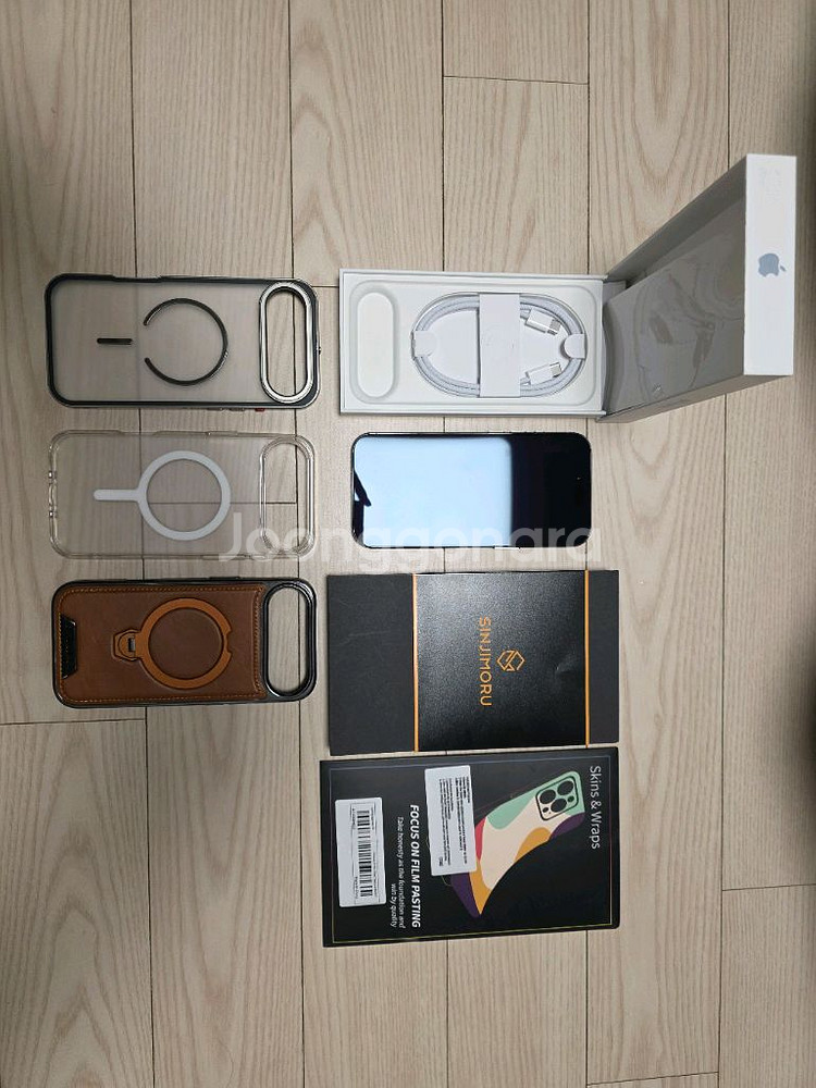 아이폰17에어 512GB. 스카이블루.정상해지된 공기계. 풀박스 케이스 및 보호필름 포함--0