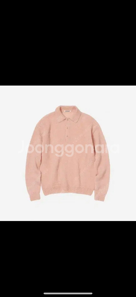 24FW 오라리 모헤어 폴로 니트 5사이즈 새상품--0