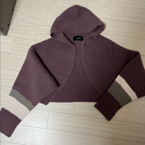 새제품/ 한섬 래트 캐시미어 볼레로 니트탑 / 마인 타