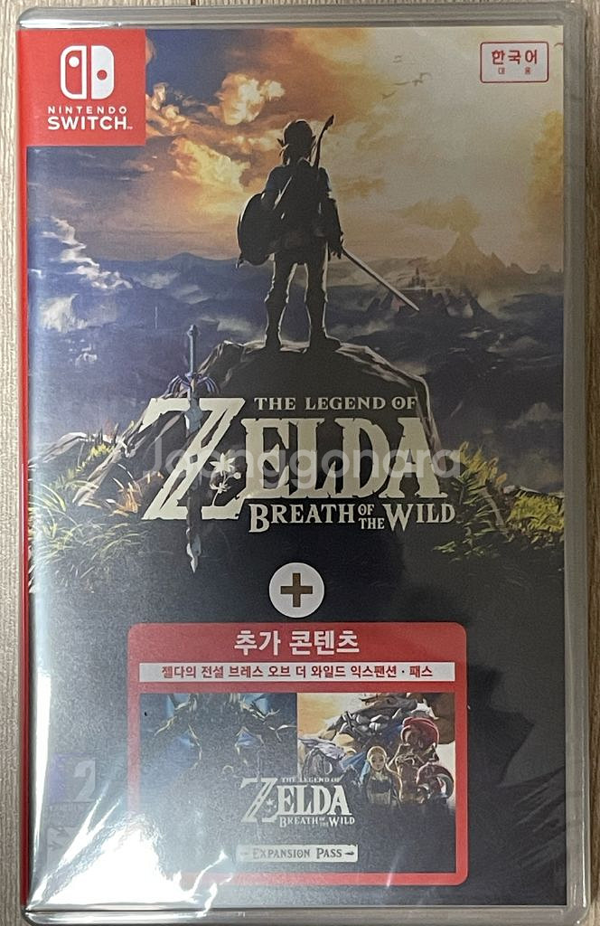 (미개봉) 닌텐도 스위치 젤다의 전설 야생의 숨결 익스팬션 DLC 합본 팝니다--0