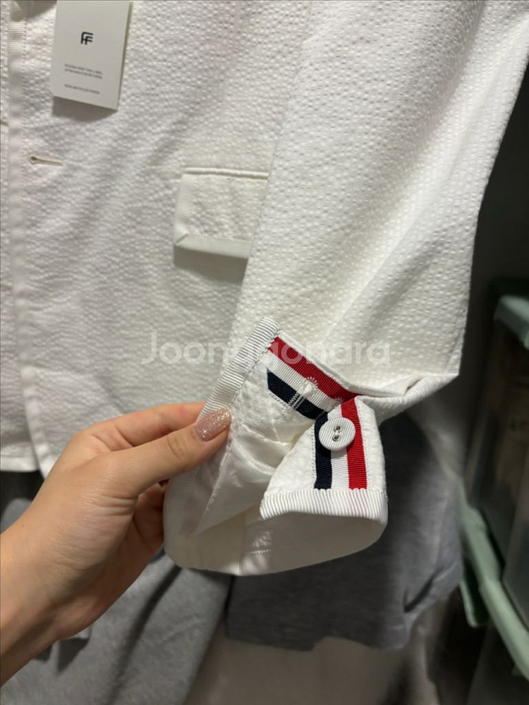 톰브라운 화이트 자켓--2