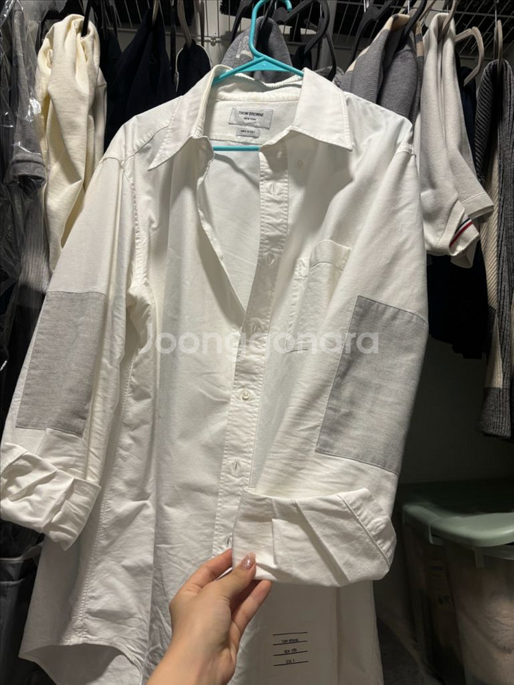 톰브라운 화이트 셔츠--4