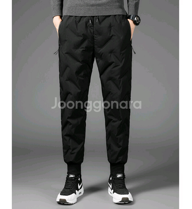 (M.L/1.5만원)학생오리털바지 학생겨울바지 여성겨울바지 여성오리털바지 학생조거팬남성 캐주얼 조거팬츠--0