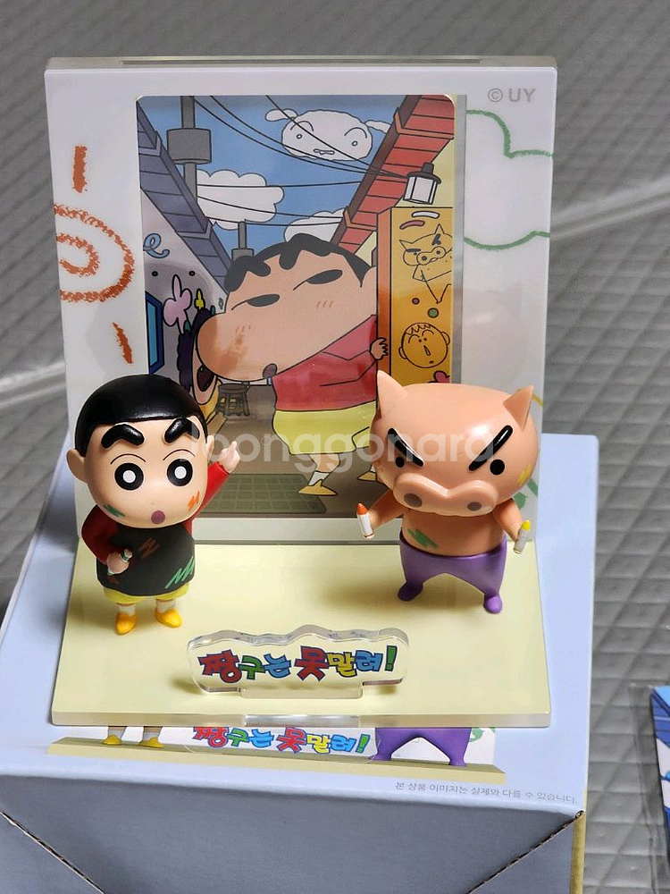 짱구 팝업 청주 포토카드 스탠드 피규어 판매해요!--1