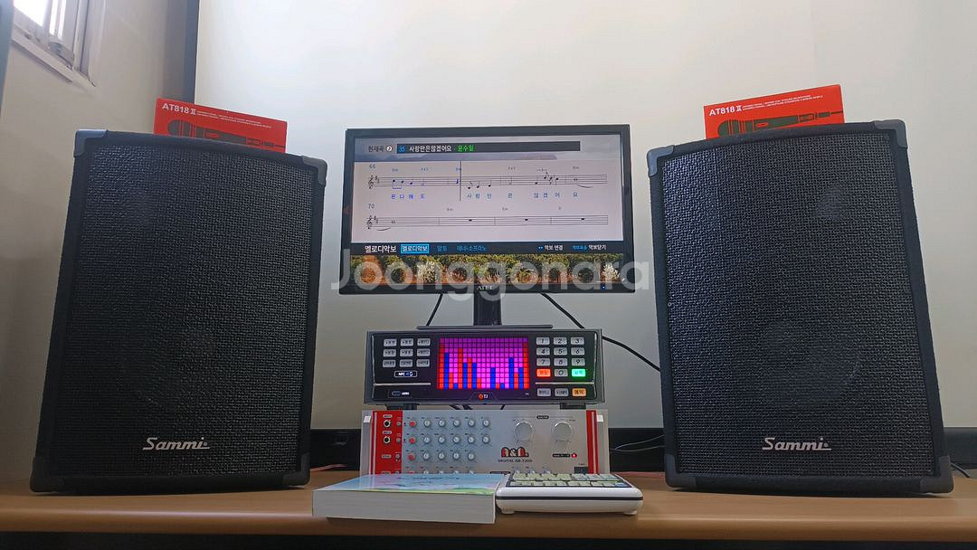 삼미 12인치스피커 노래방세트--8