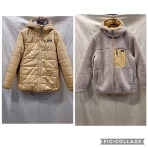 파타고니아 키즈 패딩/후리스 양면 자켓 코트