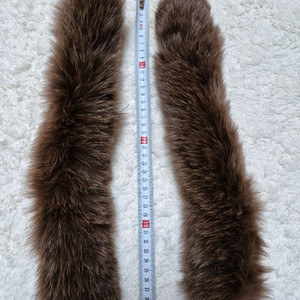 폭스 퍼 트리밍 /털 카라 2개 털 머플러