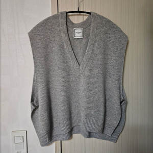 21fw 우영미 그레이 니트 베스트 48 사이즈