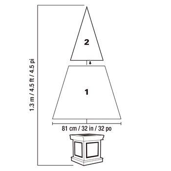 크리스마스 트리 4.5피트 LED 조명--1