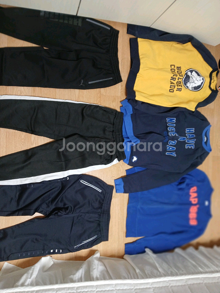 160~165사이즈 남아 기모티셔츠 티셔츠바지등 12종 일괄5만원 갭 크록스 유솔 등--8