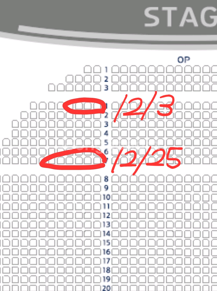 크리스마스 홍광호 물랑루즈 / 1층 7열 2연석 / 12/25 저녁--0