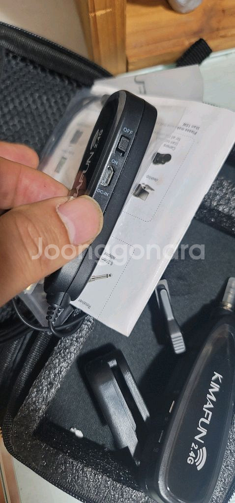 KIMAFUN G130 무선 마이크 새상품 입니다- 2.4GHz 무선 기술이 적용되어 있습니다- 송신기와 수신기가--4
