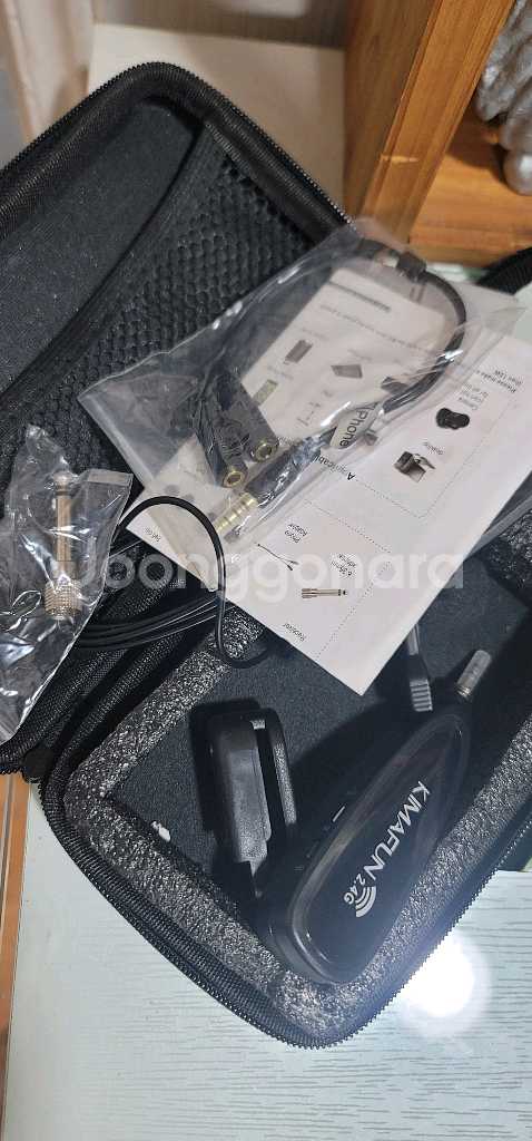 KIMAFUN G130 무선 마이크 새상품 입니다- 2.4GHz 무선 기술이 적용되어 있습니다- 송신기와 수신기가--3
