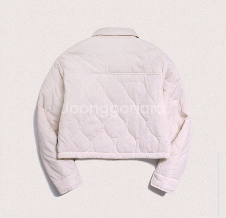 후아유 크롭 퀼팅 경량 자켓 M--2