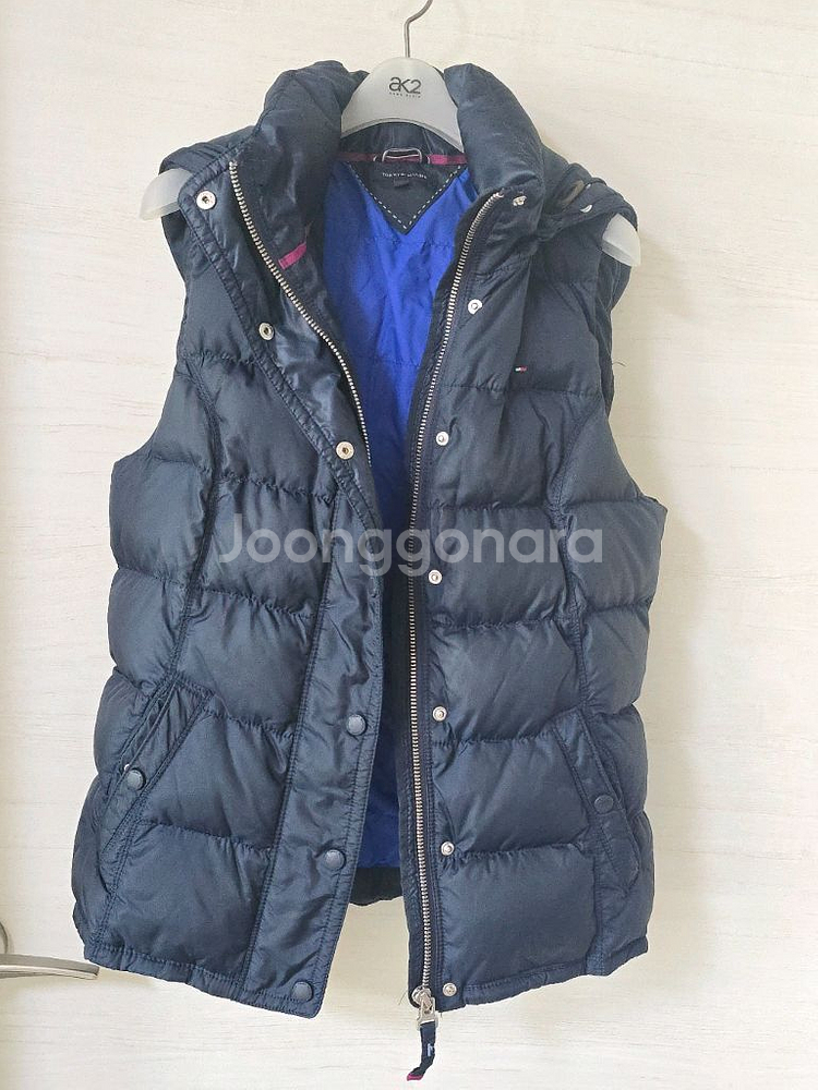 타미힐피거 패딩조끼 네이비 M--0