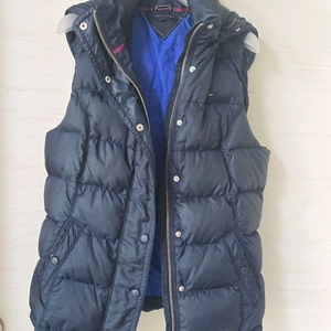 타미힐피거 패딩조끼 네이비 M