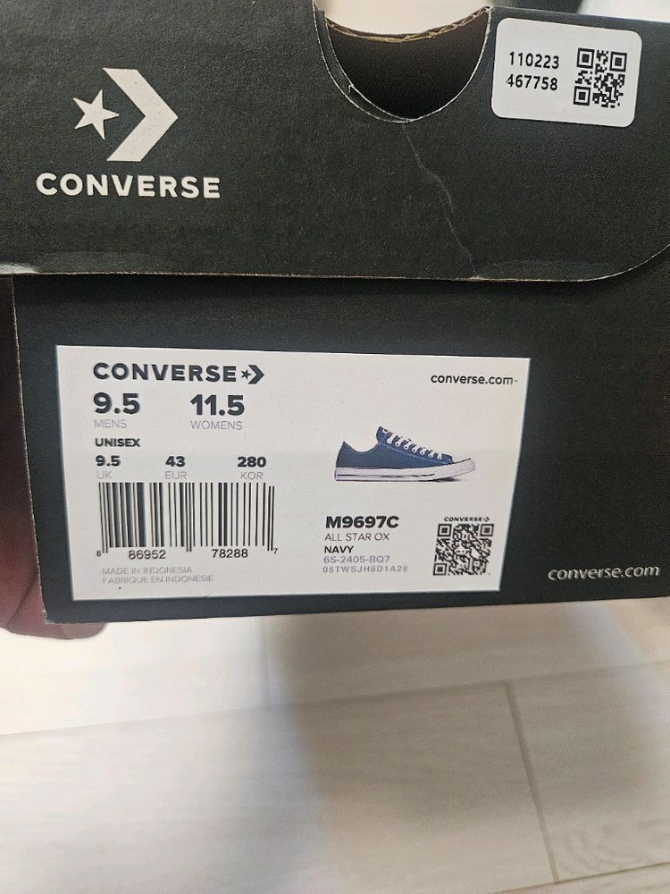 컨버스 올스타클래식로우 m9697c 280팝니다 이미지