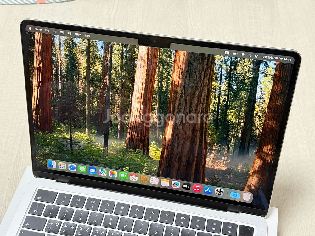 (배터리100) 맥북 에어 m2 13인치 8g 256g 실버--8