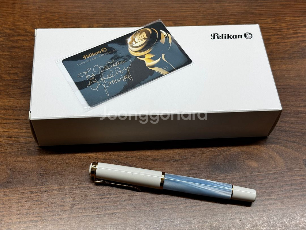 펠리칸 M200 파스텔블루 EF 개봉 잉크 미주입 미사용품--0