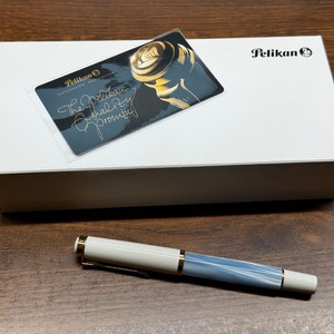 펠리칸 M200 파스텔블루 EF 개봉 잉크 미주입 미사용품