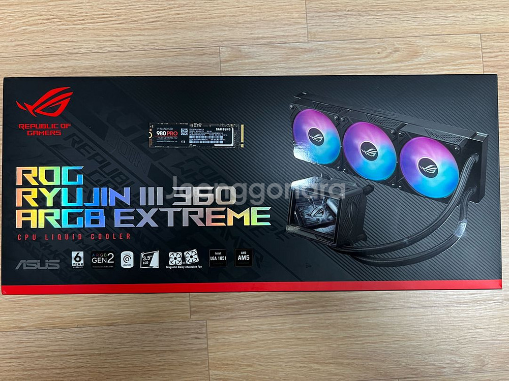 asus 류진3 익스트림+삼성 980프로(1테라) ssd--0