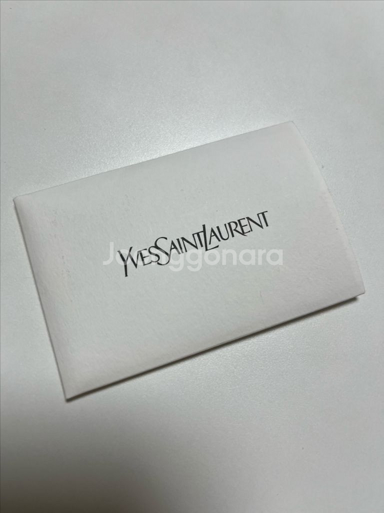 생로랑 YSL 로고 레더 지퍼 카드지갑--7