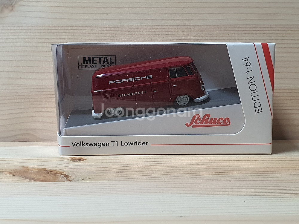 1/64 다이캐스트 슈코 미니카 폭스바겐 T1 로우라이더 포르쉐--0