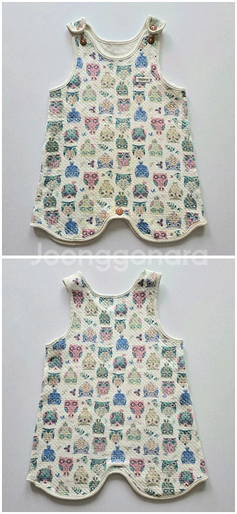 마밤오가닉 유아동 보온수면조끼 긴팔실내복 상하세트 100사이즈 잠옷 6종 일괄--3