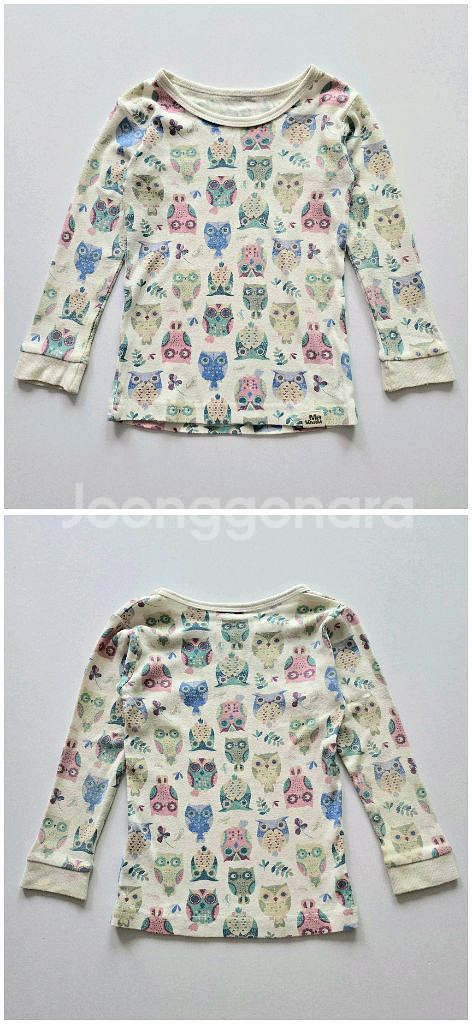 마밤오가닉 유아동 보온수면조끼 긴팔실내복 상하세트 100사이즈 잠옷 6종 일괄--1