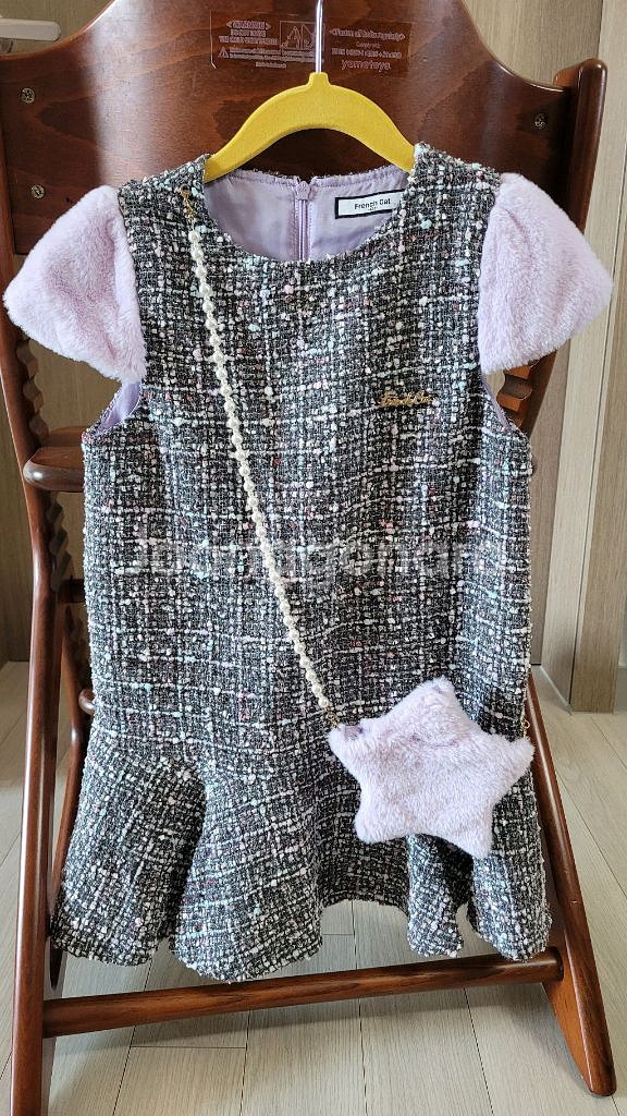 프렌치캣 트위드 원피스 120(택포18000원)--0