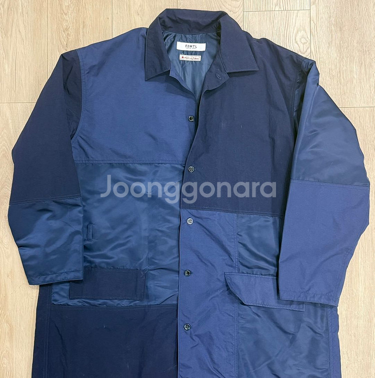 FDMTL 패치워크 코트 나일론 믹스 펀드멘탈 롱코트 일본--1