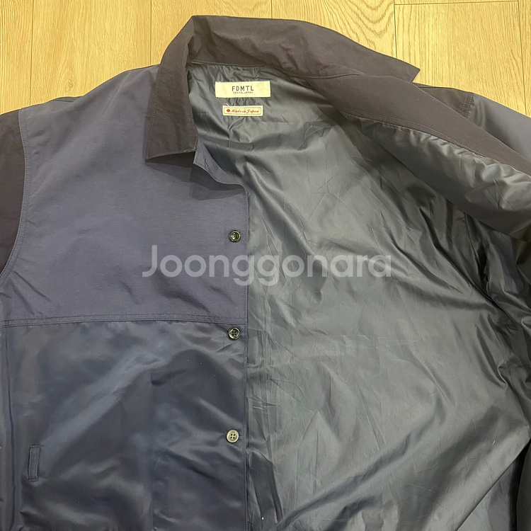 FDMTL 패치워크 코트 나일론 믹스 펀드멘탈 롱코트 일본--7