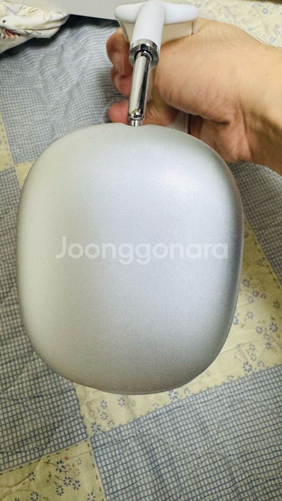 애플 에어팟맥스 실버/애플케어+풀박스+3.5 정품 케이블 증정--6