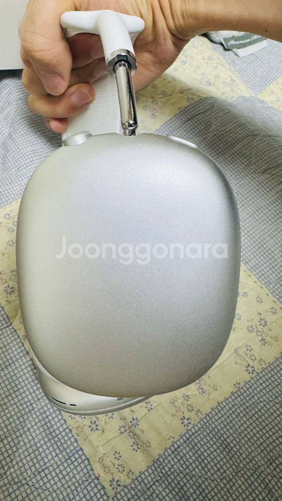 애플 에어팟맥스 실버/애플케어+풀박스+3.5 정품 케이블 증정--7