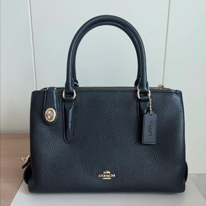 코치 레더 핸드백