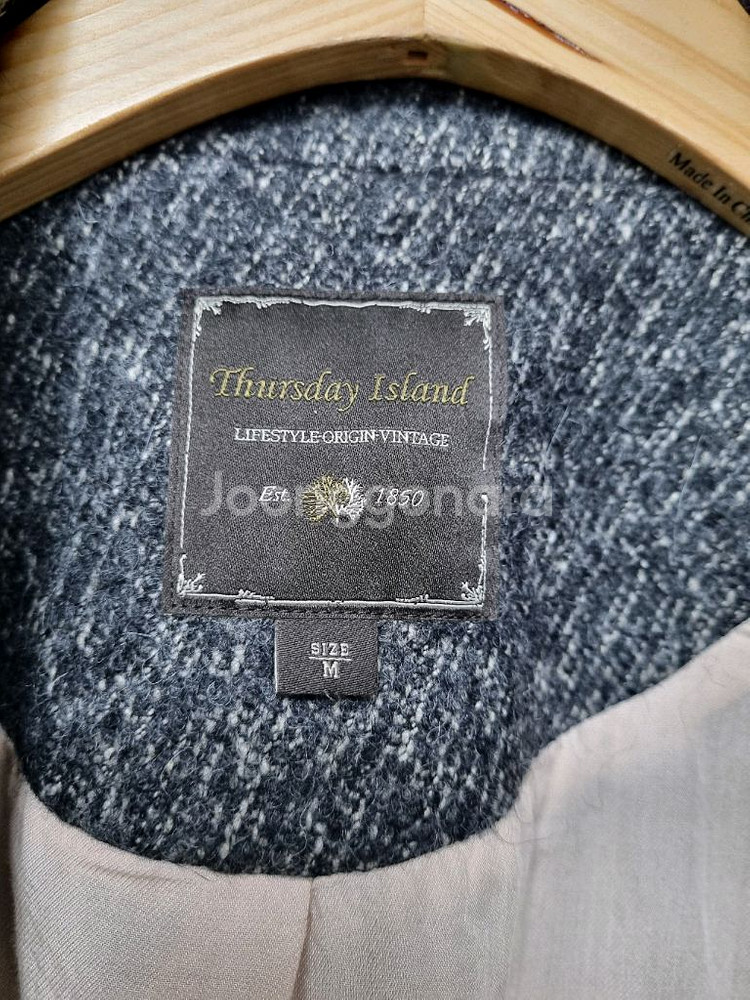 써스데이아일랜드 오버핏 모직자켓--5