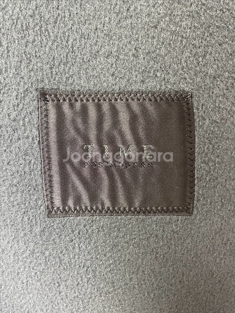 타임옴므 스모크그린 캐시미어 핸드메이드 더블코트 105--4