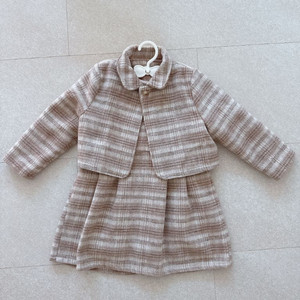 여아 120 모직 원피스 자켓 세트