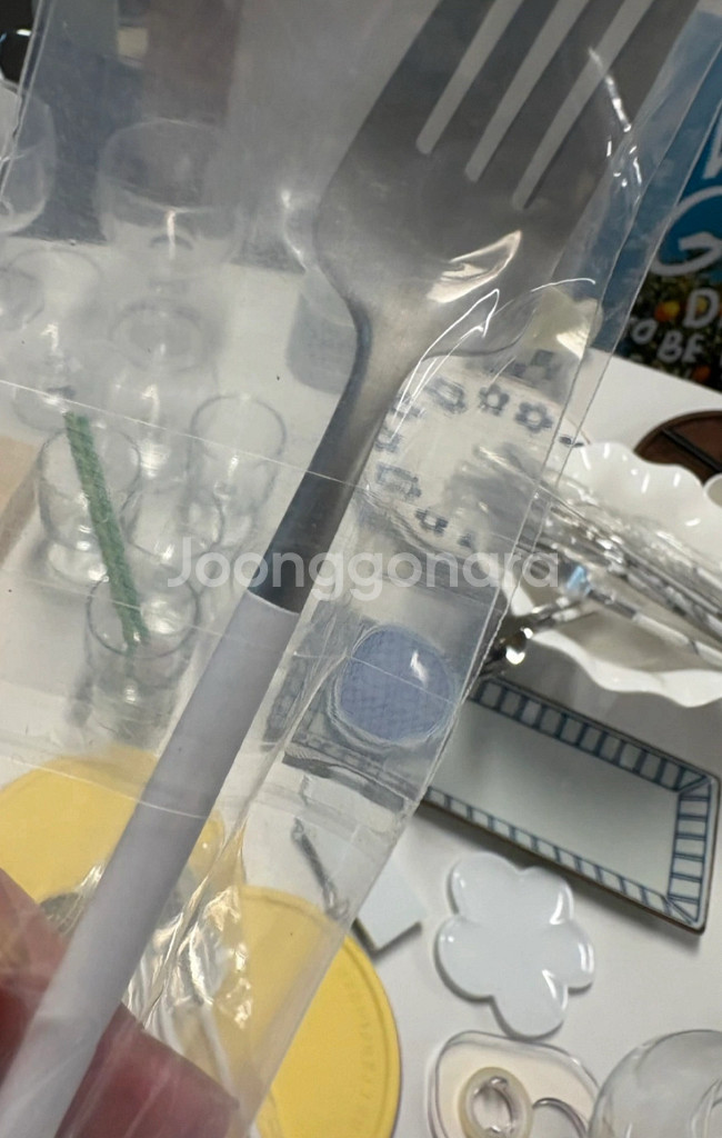 화이트 스테인리스 식기세트--3