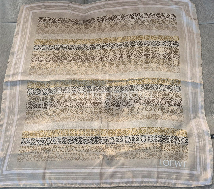 로에베 실크 스카프--3