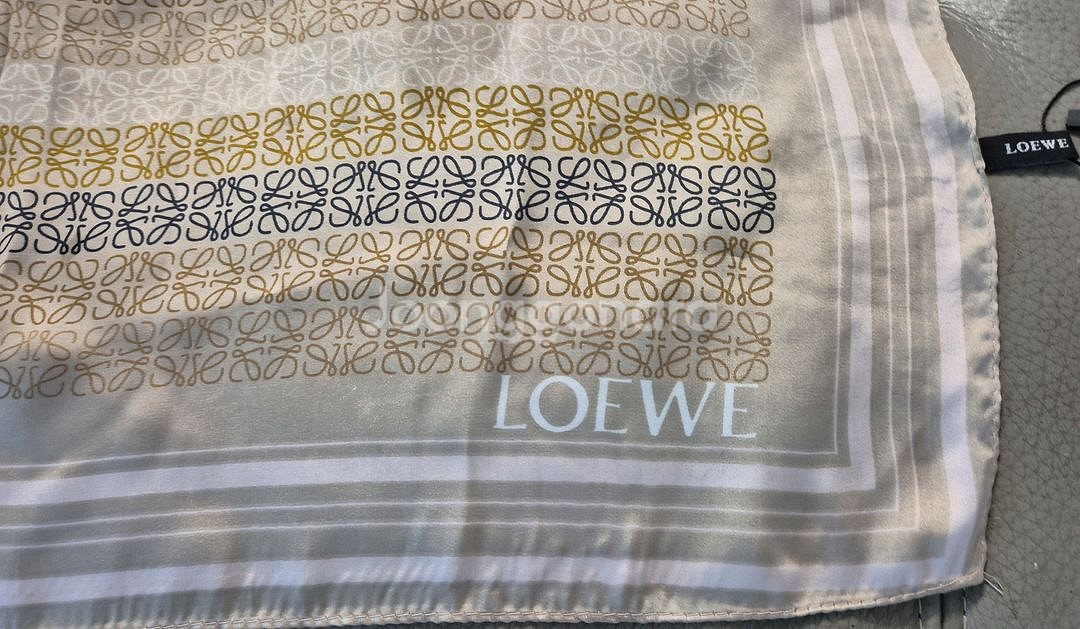로에베 실크 스카프--4