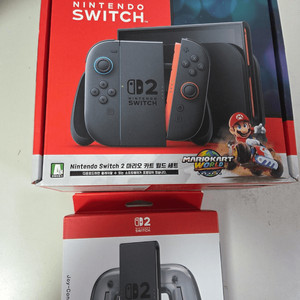 [미개봉] 닌텐도 스위치2 마리오카트 월드세트 + 조이콘2 충전그립