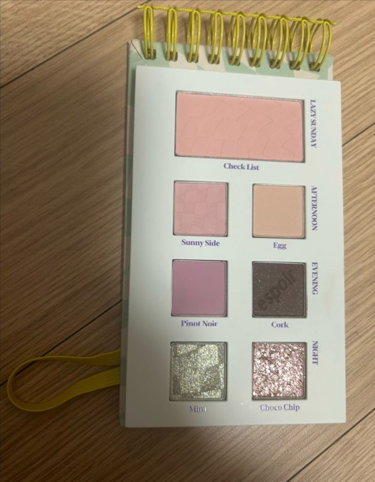 에스쁘아 민트체크 룩북 팔레트 단종 섀도우--1