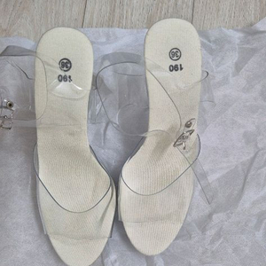 피트니스 대회 바디프로필촬영, 웨딩용 미끄럼방지 하이힐 샌들 12.5cm