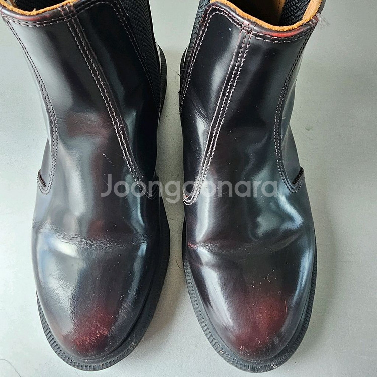 닥터마틴 플로라 첼시부츠 버건디 UK4--0