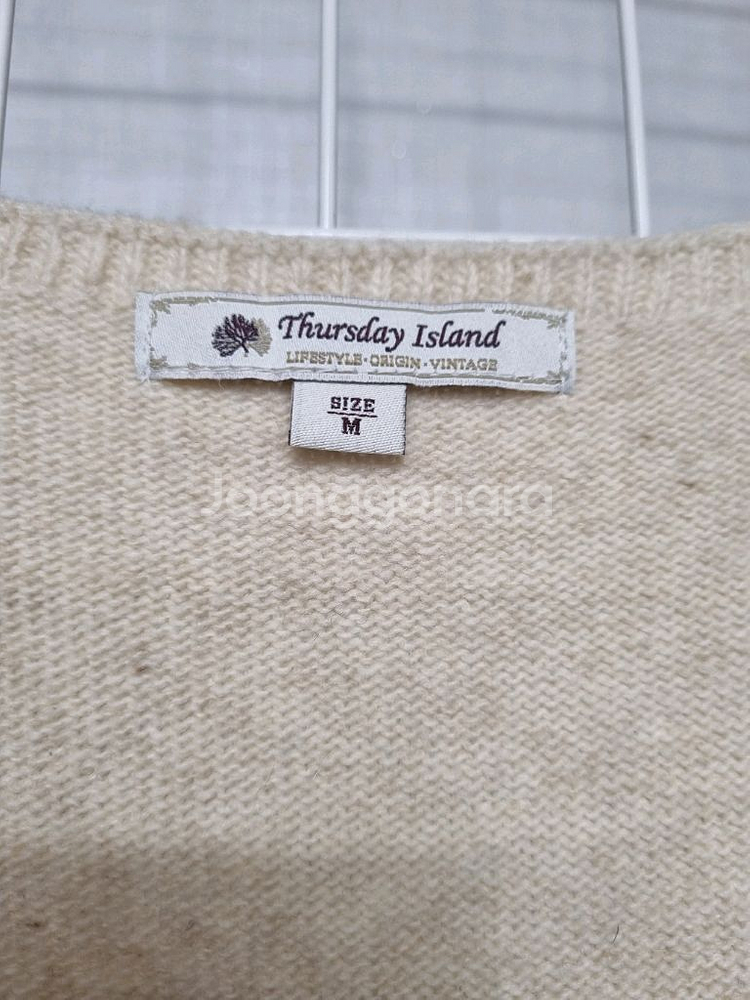 써스데이아일랜드 니트베스트 니트조끼 M--5