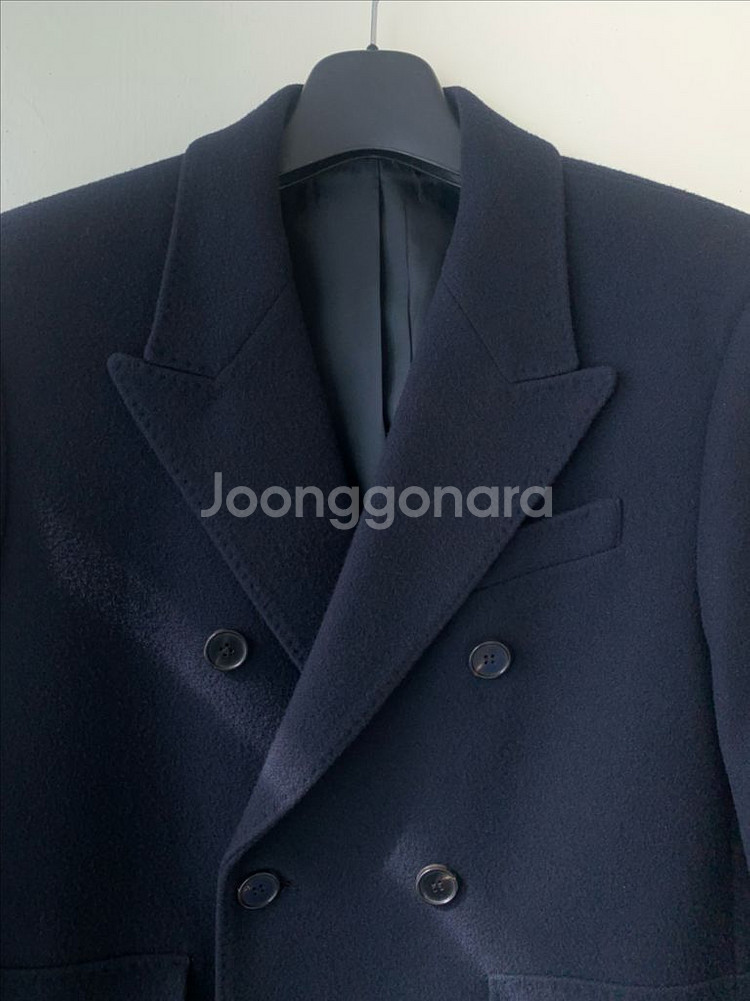 커스텀멜로우 더블코트 다크네이비--1